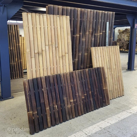 Clôtures et panneaux en bambou