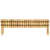 Bordure en demi bambou clair - Style japonais - Hauteur 20 cm