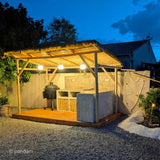 Pergola avec du bambou Guadua