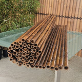 rouleau de cloture en bambou noir 2m